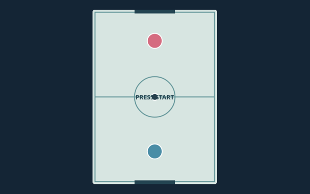 Air Hockey playing interface