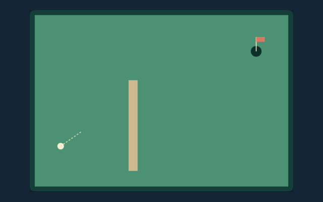 Mini Golf playing interface